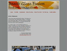 Tablet Screenshot of beachglassfusion.com